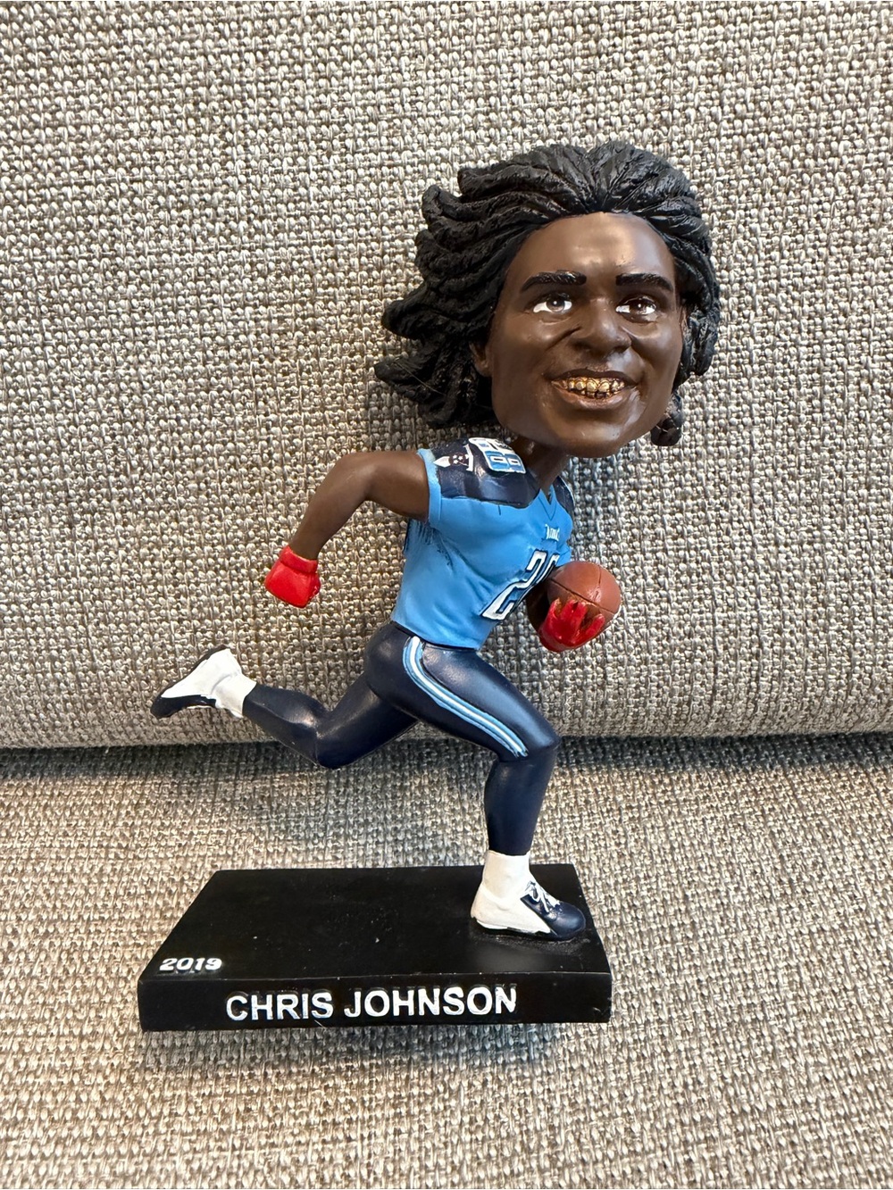 2019 Chris Johnson Tennessee Titans Season Ticket Holder Collectable Bobblehead